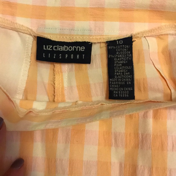 {liz claiborne} sherbet gingham skort - Picture 6 of 6